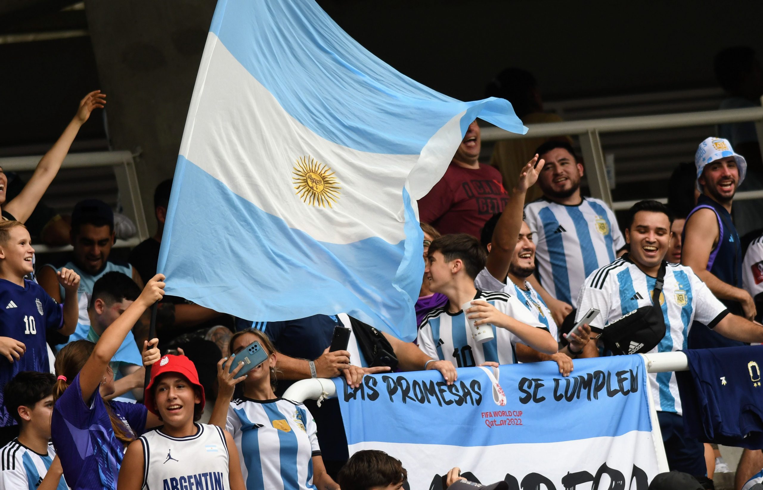 A conexão da torcida argentina esteve em êxtase mais uma vez